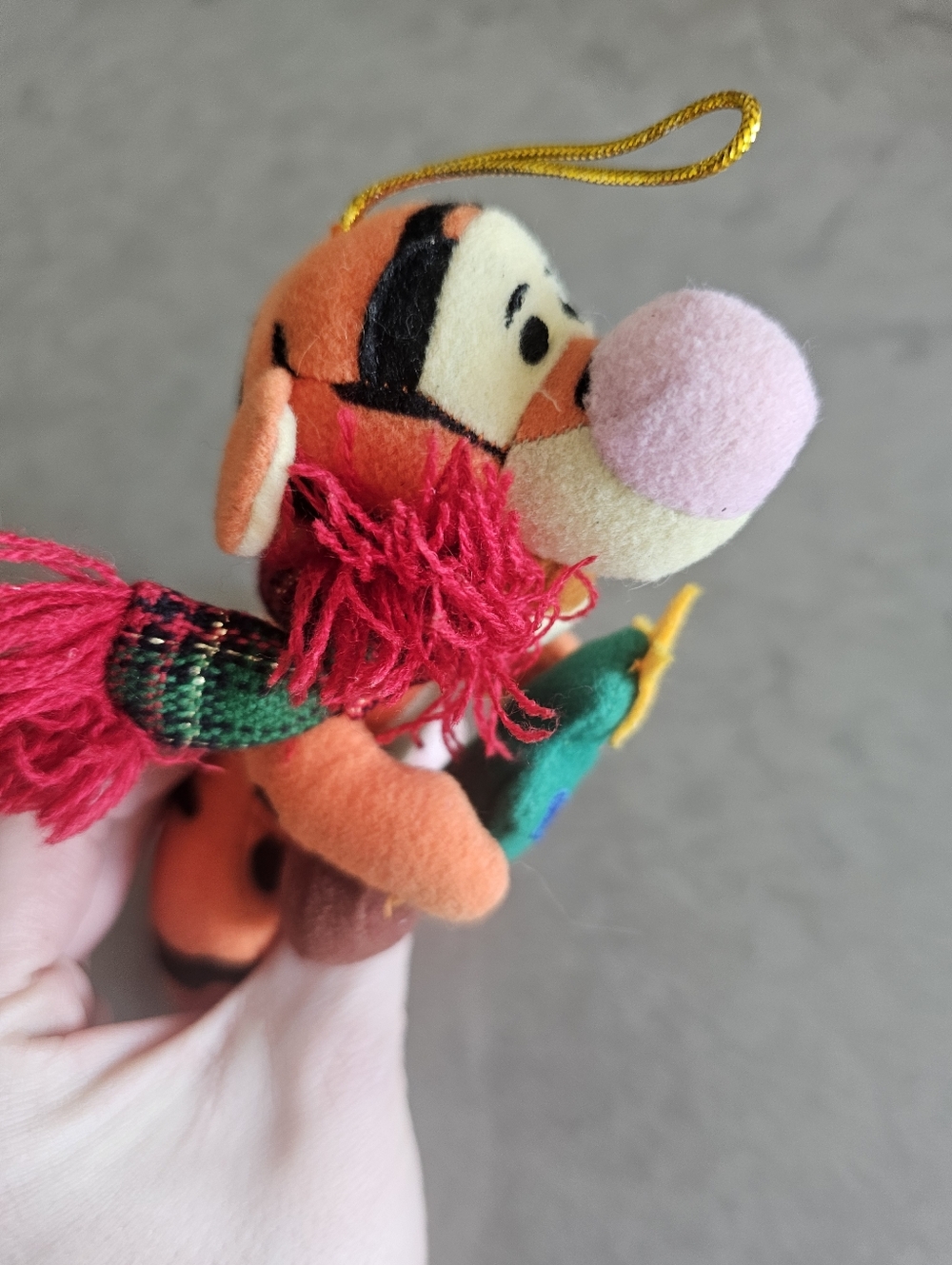 Vintage Disney Tigger Plush Christmas Ornament - Picture 2 of 7